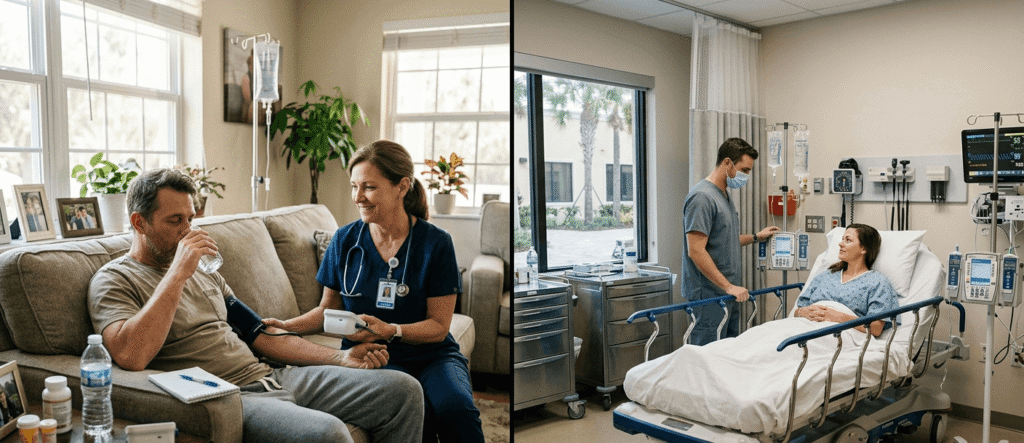 Medical Detox in Florida: Detox at Home vs. a Treatment Center, Which Is Safer?